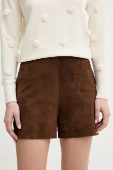 Marella pantaloni scurti din piele intoarsa SPIGA imagine