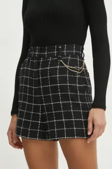 Marella pantaloni scurti GATTI femei, culoarea negru, modelator, high waist, 2513141011200 imagine