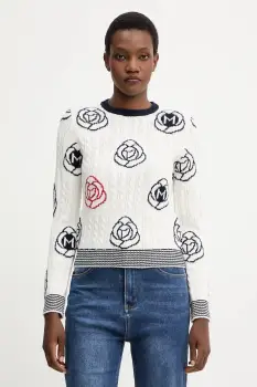 Marella pulover de lana culoarea alb, 2523366114200 imagine