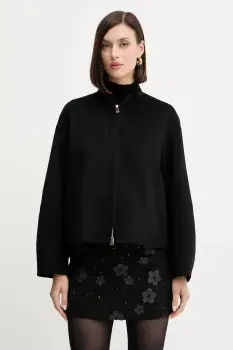 Marella pulover de lana culoarea negru, cu turtleneck, 2523366254200 imagine