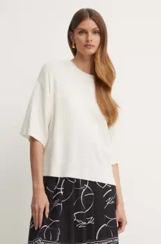 Marella pulover de lana femei, culoarea bej, 2423366141200 imagine