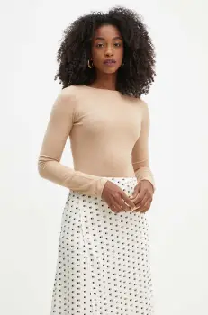 Marella pulover femei, culoarea bej, light, 2423366252200 imagine