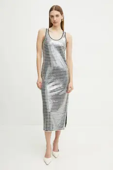 Marella rochie BEATI culoarea bleumarin, midi, dreapta, 2513621054200 imagine