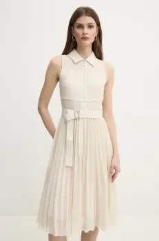 Marella rochie CEREALE culoarea bej, mini, evazati, 2513221025200 imagine