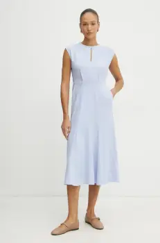 Marella rochie CREMA midi, evazati, 2513221071200 imagine