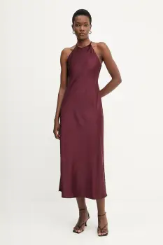 Marella rochie culoarea bordo, maxi, drept, 2523226091200 imagine
