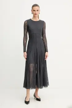 Marella rochie culoarea gri, maxi, evazati, 2523626015200 imagine