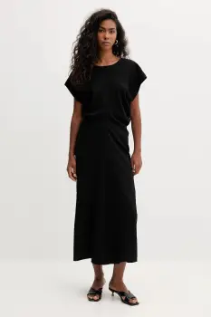 Marella rochie culoarea negru, maxi, drept, 2523226023200 imagine