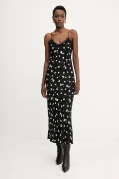 Marella rochie culoarea negru, maxi, evazati, 2523226044200 imagine