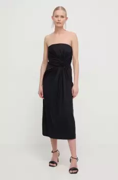 Marella rochie culoarea negru, mini, evazati imagine