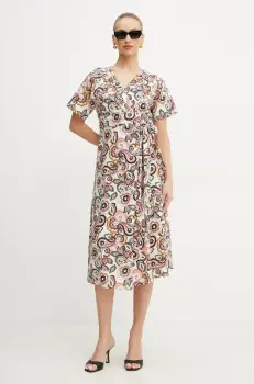 Marella rochie Emme by Marella culoarea alb, mini, evazati, 2515221292200 imagine