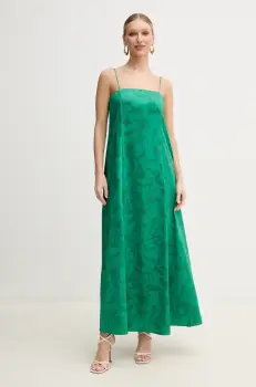 Marella rochie Emme by Marella culoarea verde, maxi, evazati, 2515221442200 imagine