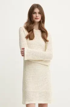 Marella rochie FEMME culoarea bej, mini, evazati, 2513621104200 imagine