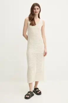 Marella rochie RADAR culoarea bej, midi, evazati, 2513621114200 imagine