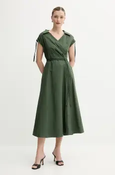 Marella rochie RIVERA culoarea verde, midi, evazati, 2513221052200 imagine