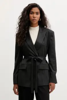 Marella sacou Emme by Marella culoarea gri, desfacut, uni, 2525046151200 imagine