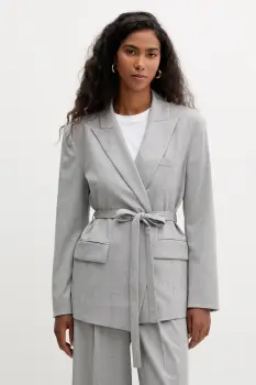 Marella sacou Emme by Marella culoarea gri, desfacut, uni, 2525046151200 imagine