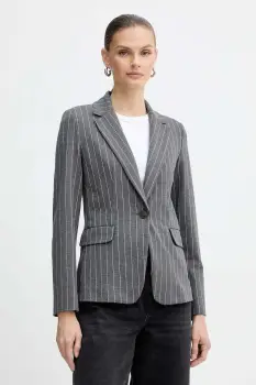 Marella sacou Emme by Marella culoarea gri, un singur rand de nasturi, cu imprimeu, 2525916072200 imagine