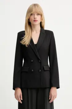 Marella sacou Emme by Marella culoarea negru, cu doua randuri de nasturi, uni, 2525046161200 imagine