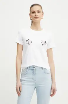 Marella tricou din bumbac CAUCASO femei, culoarea alb, 2513971054200 imagine