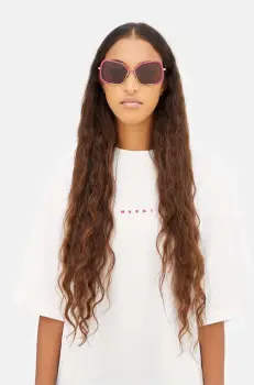Marni ochelari de soare femei, culoarea maro, EYMRN00058.004.U25 imagine