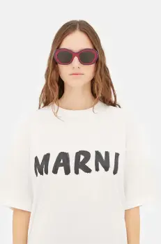 Marni ochelari de soare Ulawun Vulcano Bordeaux femei, culoarea bordo, EYMRN00024.002.YAL imagine