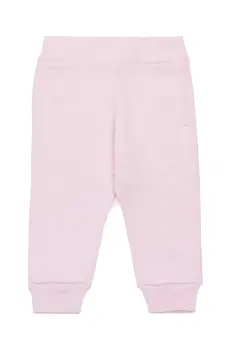Marni pantaloni de trening din bumbac pentru bebelusi MP192B TROUSERS culoarea roz, cu imprimeu, M01436 imagine