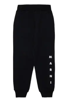 Marni pantaloni de trening pentru copii MP72U TROUSERS culoarea negru, cu imprimeu, M01218 imagine