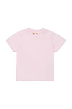 Marni tricou de bumbac pentru copii MT276B T-SHIRT culoarea roz, cu imprimeu, M01438 imagine