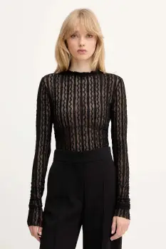 MAX&Co. bluza culoarea negru, uni, 2526946013200 imagine