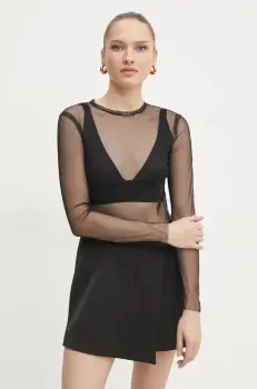 MAX&Co. bluza femei, culoarea negru, cu imprimeu, 2516941011200 imagine