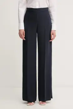 MAX&Co. pantaloni culoarea negru, drept, high waist, 2418131034200 imagine