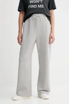 MAX&Co. pantaloni de trening din bumbac culoarea gri, uni, 2528786012200 imagine