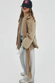 MAX&Co. pantaloni MAXP30F TROUSERS culoarea gri, MX0187 imagine