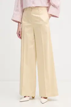 Max&Co. pantaloni pentru femei, din bumbac cu elastan MCOVERTICE imagine
