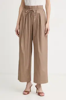 Max&Co. pantaloni pentru femei, din bumbac MCOOTTO imagine