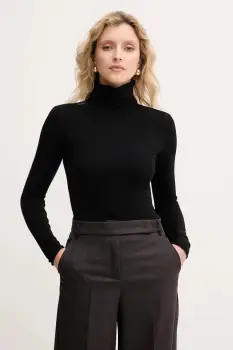 MAX&Co. pulover culoarea bleumarin, light, cu guler, 2518361054200 imagine