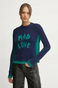 MAX&Co. pulover din amestec de lana femei, culoarea albastru marin, light, 2518361021200 imagine