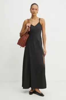 MAX&Co. rochie culoarea negru, maxi, drept, 2516221121200 imagine