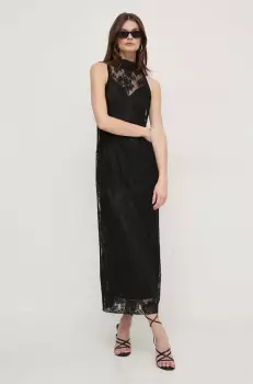 MAX&Co. rochie culoarea negru, maxi, drept imagine