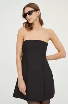 MAX&Co. rochie culoarea negru, mini, evazati imagine