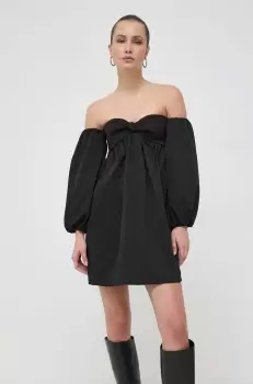MAX&Co. rochie culoarea negru, mini, evazati imagine
