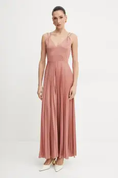 MAX&Co. rochie culoarea portocaliu, maxi, evazati, 2516621044200 imagine