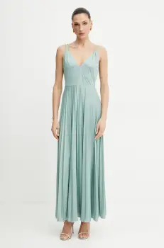 MAX&Co. rochie culoarea turcoaz, maxi, evazati, 2516621044200 imagine