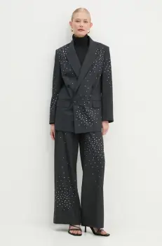 MAX&Co. sacou culoarea gri, cu doua randuri de nasturi, 2426046015200 imagine