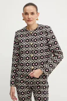 MAX&Co. sacou x Richard Quinn culoarea negru, un singur rand de nasturi, modelator, 2428046022200 imagine