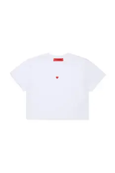 MAX&Co. tricou de bumbac pentru copii MAXT22F T-SHIRT culoarea alb, MX0198 imagine