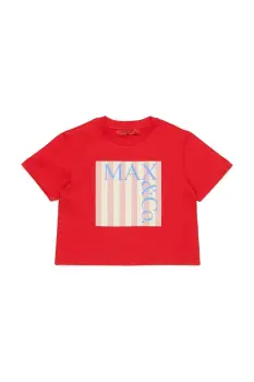 MAX&Co. tricou de bumbac pentru copii MAXT31F T-SHIRT imagine
