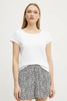 MAX&Co. tricou din bumbac femei, culoarea alb, 2518941014200 imagine