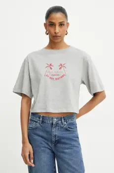 MAX&Co. tricou din bumbac femei, culoarea gri, 2516941083200 imagine